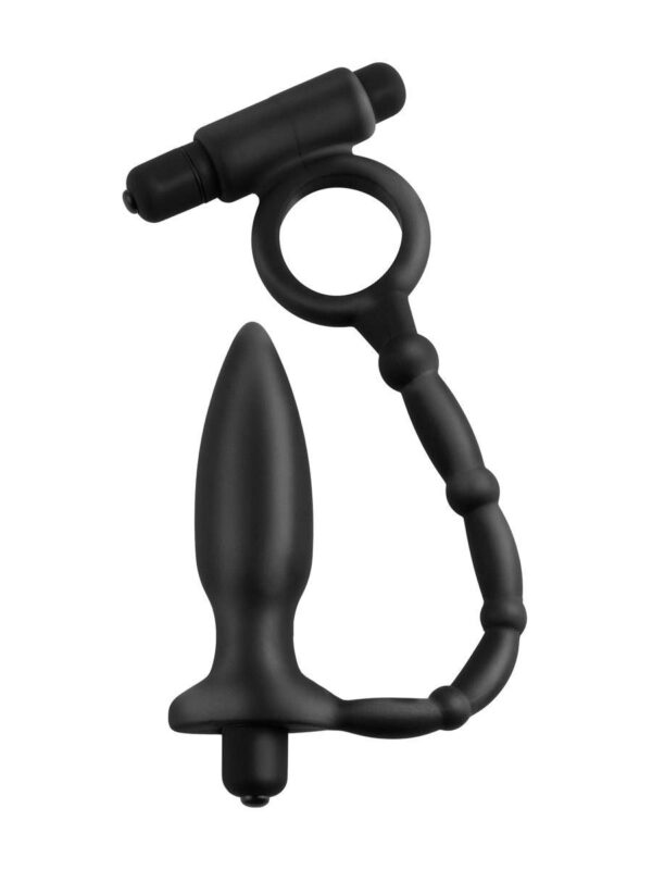 Anal Fantasy Ass Kicker: Vibro-Analplug mit Vibro-Penisring