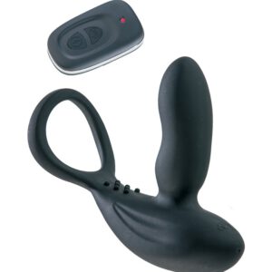 Malesation Love-Rider: Prostatavibrator mit Penis-/Hodenring