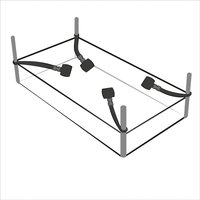 7-teiliges Bettfessel-Set mit Bondage-Schal aus Satin