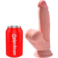 Dildo „Triple Density Cock with Swinging Balls“, hyperrealistisch mit schwingenden Hoden