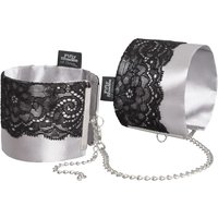 Handfessel „Play Nice Satin & Lace Wrist Cuffs“, verstellbar