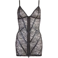 Kleid aus Spitze mit Wetlook-Details