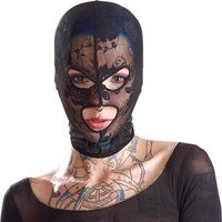 Kopfmaske aus elastischer Spitze