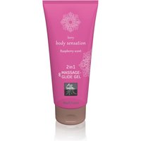 Massage- und Gleitgel „2in1 Raspberry Scent“, 200 ml