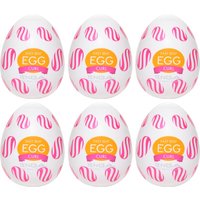 Masturbator „Egg Curl“ mit gerippter Spiralkugel-Stimulationsstruktur