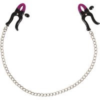 Nippelklemmen „Silicone Nipple Clamps“, verstellbar, mit Stahlkette