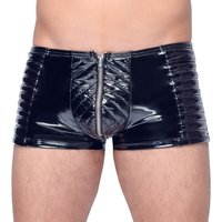 Pants aus Lack mit unterlegtem Front-Reißverschluss