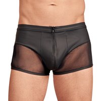 Pants im trendigen Mattlook mit Netz-Einsätzen