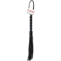 Peitsche „Beaded Cat-o-Nine Tails“, 22 cm, mit weichen Striemen