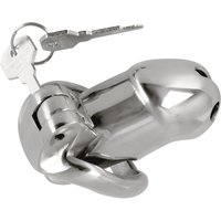 Peniskäfig „Chastity Cage Short“ aus Edelstahl, 289 g schwer