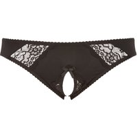 Slip ouvert mit Spitze und Zierschleife vorne
