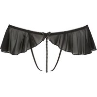 String ouvert mit Perlenkette durch den Schritt