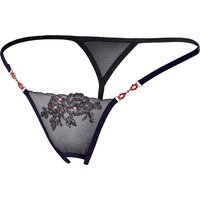 String ouvert mit roten Steinchen
