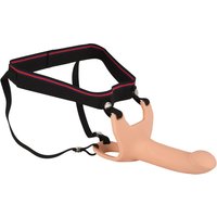 Umschnalldildo „Silicone Strap-on“, mit Hodenring