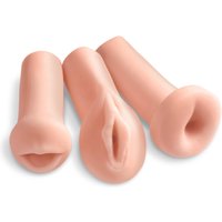3-teiliges Masturbatoren-Set „All 3 Holes“, oral vaginal, anal