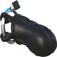 Peniskäfig „Extreme Silicone Cock Blocker“, mit Schloss und Schlüssel