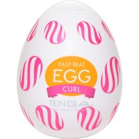 Masturbator „Egg Curl“ mit gerippter Spiralkugel-Stimulationsstruktur