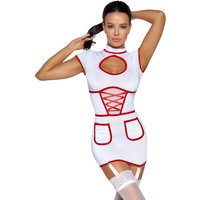 Kleid mit Strapsen im Krankenschwester-Look