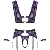 3-teiliges Straps-Set mit abnehmbaren Handfesseln