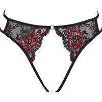 Slip mit zweifarbiger Spitze und verstellbaren Bändern