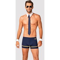 4-teiliges Kostüm-Set „Pilotman“ mit Sonnenbrille