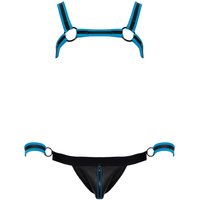 Harness plus Jock mit abnehmbaren Handfesseln