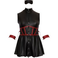 Kleid im Mattlook inklusive Armfesseln und Augenmaske