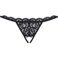 String ouvert aus zarter Spitze