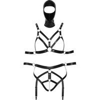 2-teiliges Bondage-Set mit Armfesseln plus Kopfmaske