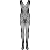 Catsuit ouvert aus Netz und Tüll