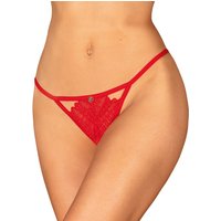 String ouvert „Ingridia“ aus roter Spitze