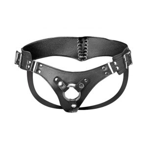 Strap U Bodice: Strap-On Harness mit Schnürung