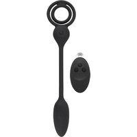 Penis-/Hodenring mit Vibro-Analplug