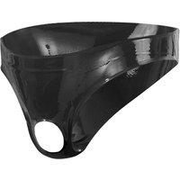 Slip mit Showmaster-Öffnung für Penis und Hoden, Latex