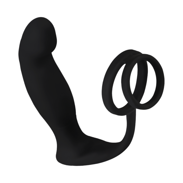 Analvibrator inkl. Penisring, 13 cm