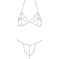 Ketten-Bikini mit Strass